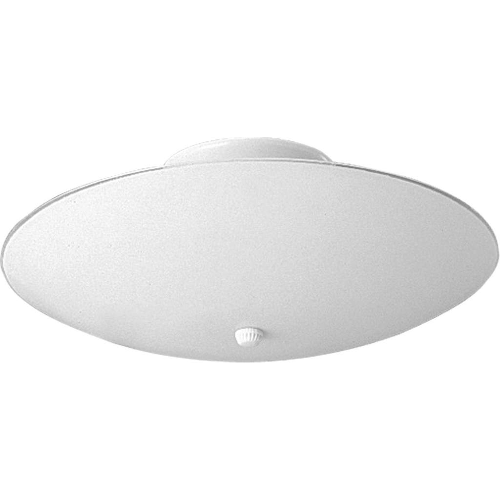 Product image for Progress P4609-30 12" Round Glass Two-Light Close-to-Ceiling