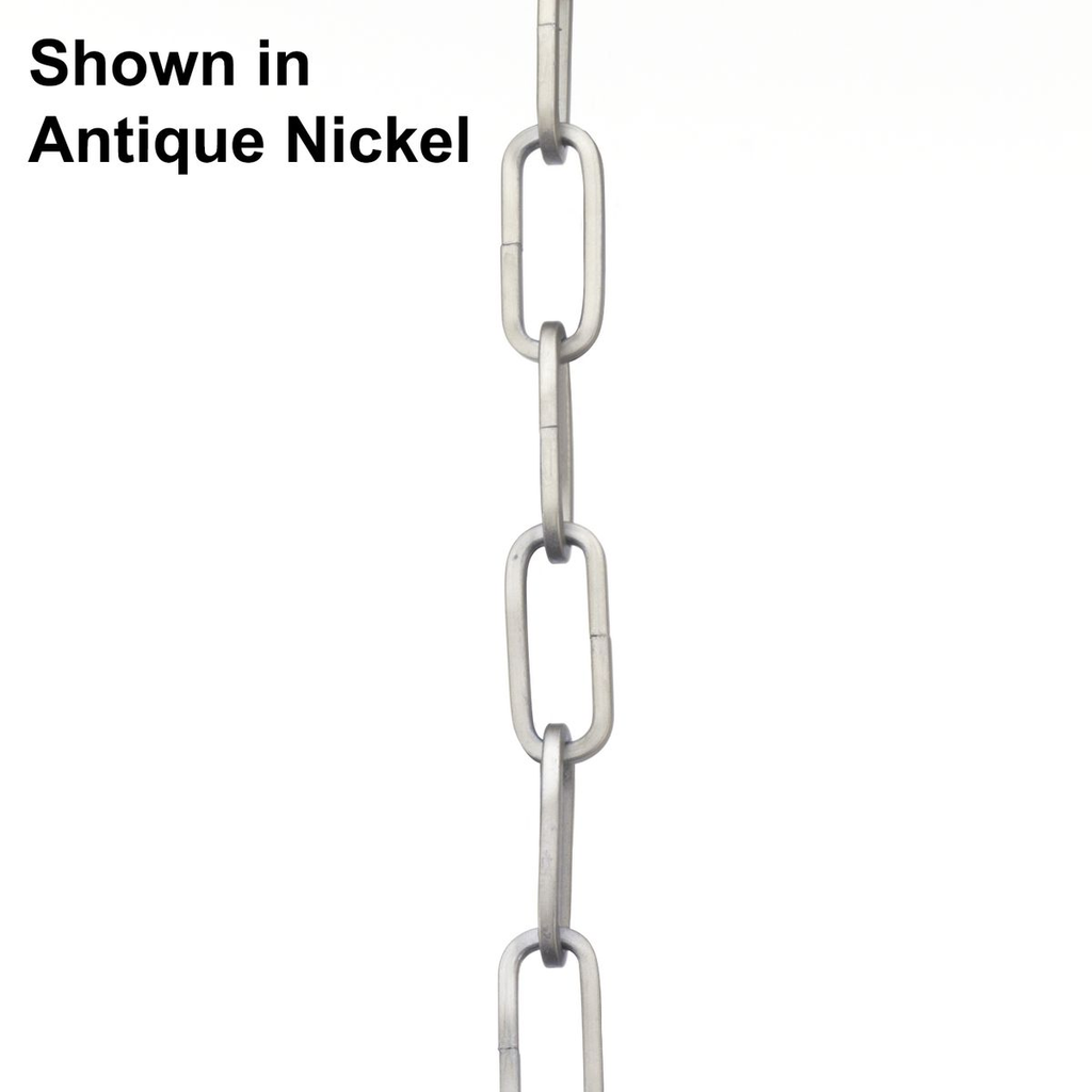 Product image for Progress P8755-09 48-inch 9-gauge Brushed Nickel Square Profile Accessory Chain