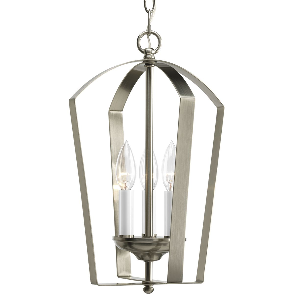 Product image for Progress P3928-09 Gather Collection Three-Light Foyer Pendant