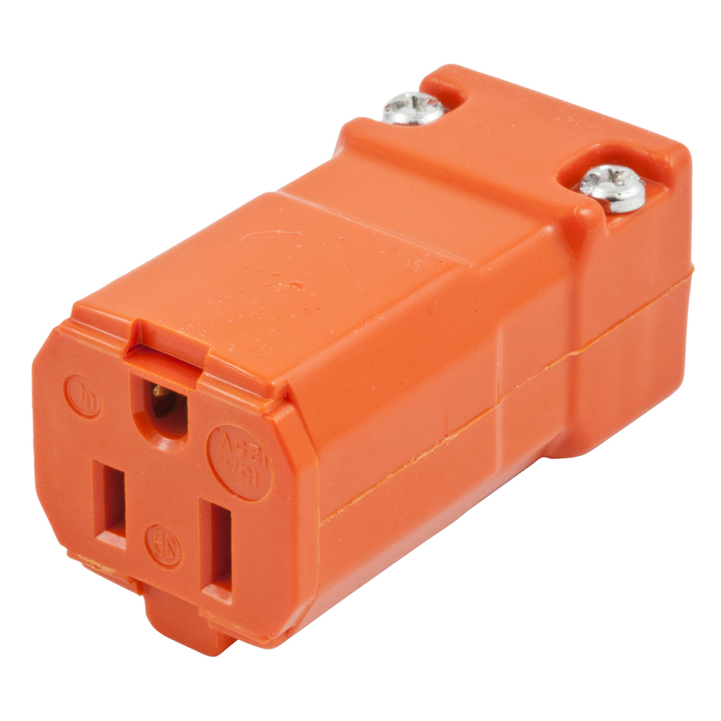 Product image for Hubbell HBL515CVO 15A 125V VALISE Orange Nylon Connector Body