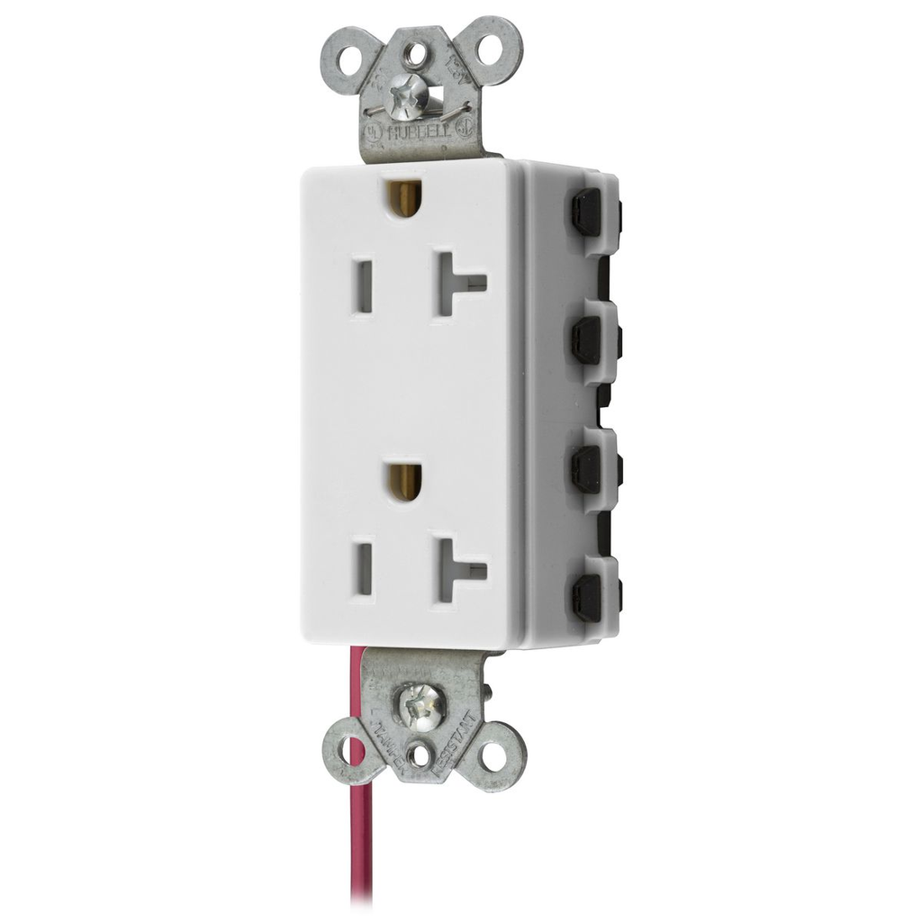 Product image for Hubbell SNAP2162WSCTRA SnapConnect® DECO 20A/125V SC TR WH