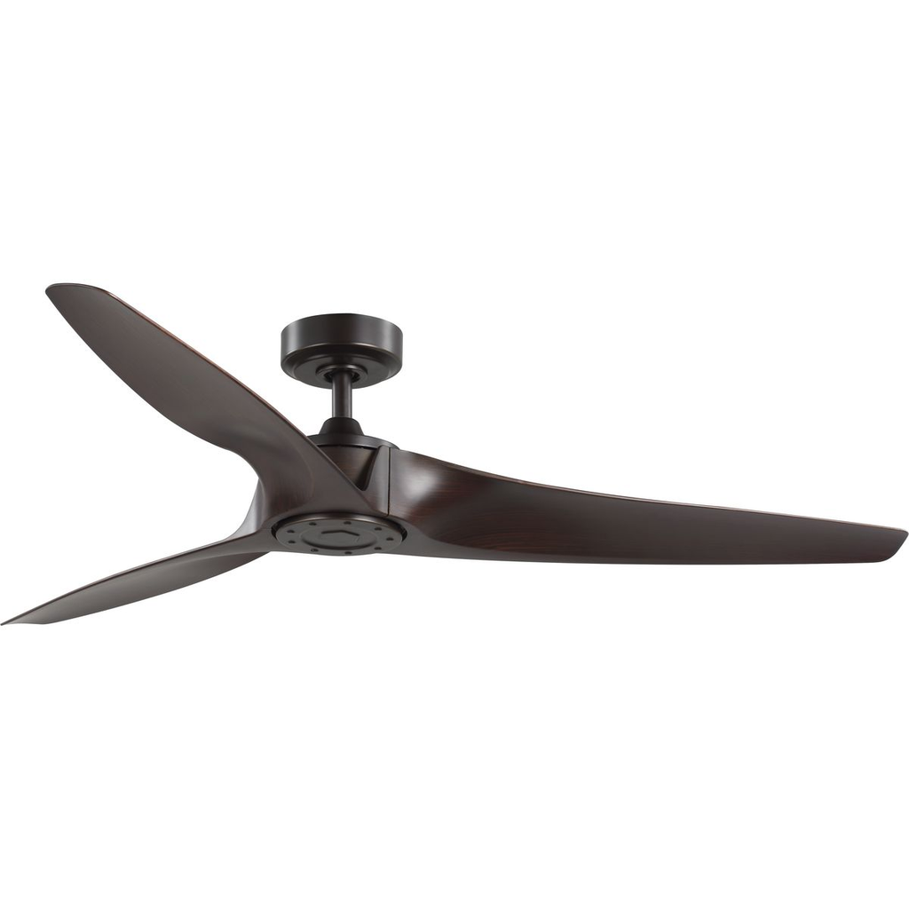 Product image for Progress P250069-020 Manvel Collection 60-Inch Three-Blade DC Motor Transitional Ceiling Fan Walnut