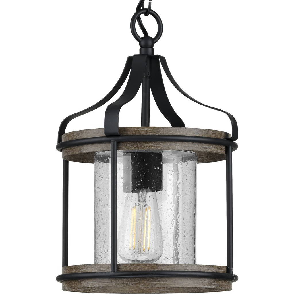 Product image for Progress P500234-031 Brenham Collection Black One-Light Outdoor Pendant