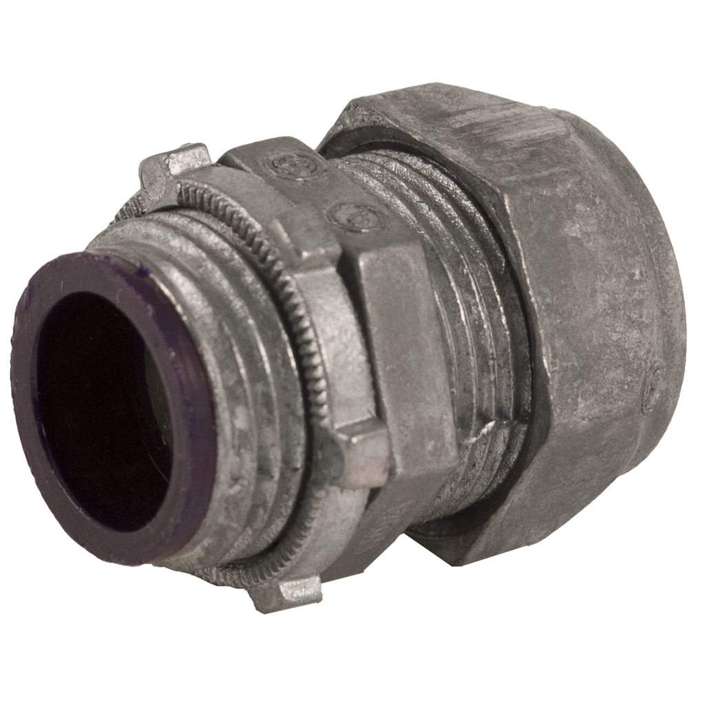 Product image for Raco 2833 3/4" EMT Compression Connector, Insulated, Die Cast