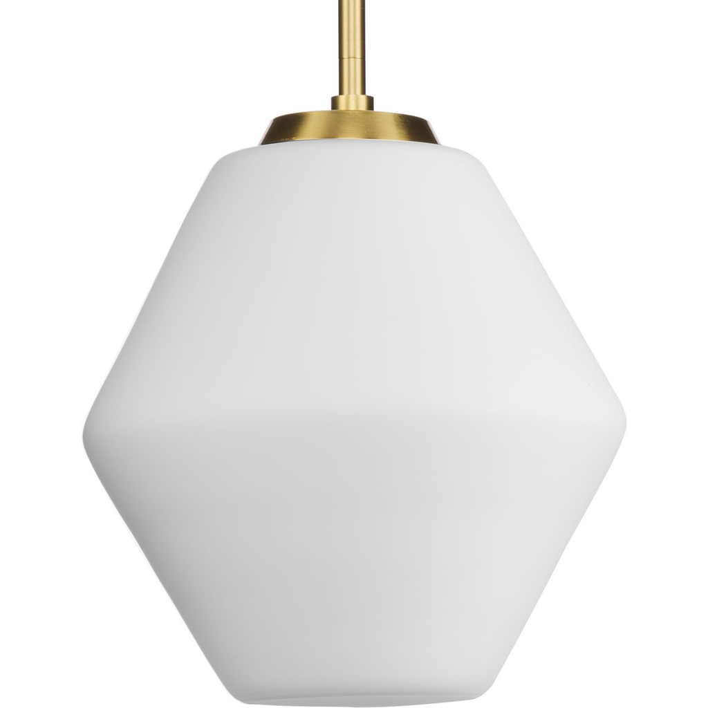 Product image for Progress P500409-191 Copeland Collection One-Light Brushed Gold Mid-Century Modern Pendant