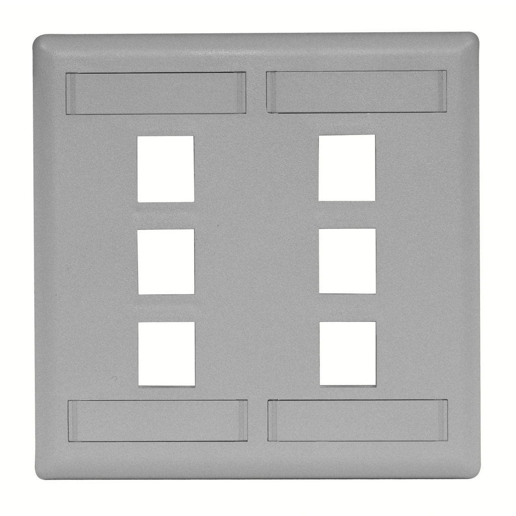 Product image for HWDK IFP26GY PLATE, WALL,FLUSH,2-G,