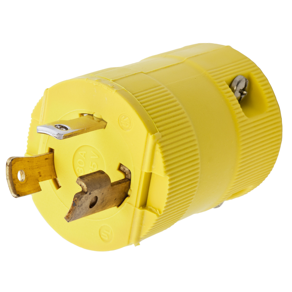 Hubbell HBL2611VY Locking VAL Plug, 30A 125V, L5-30P, YL Product image for Hubbell HBL2611VY Locking VAL Plug, 30A 125V, L5-30P, YL