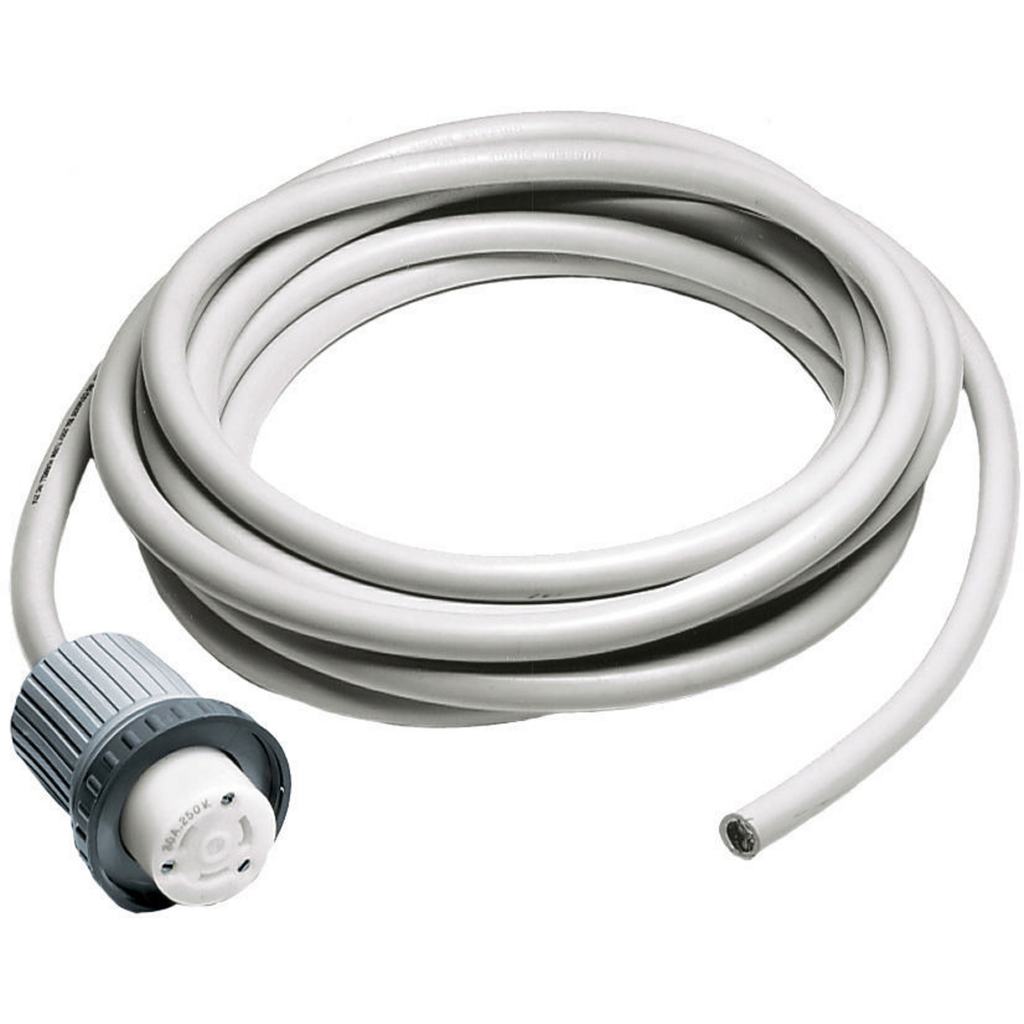 Product image for HUBW HBL316CSW MARINE CABLE, 16A 230V, 50' WHITE