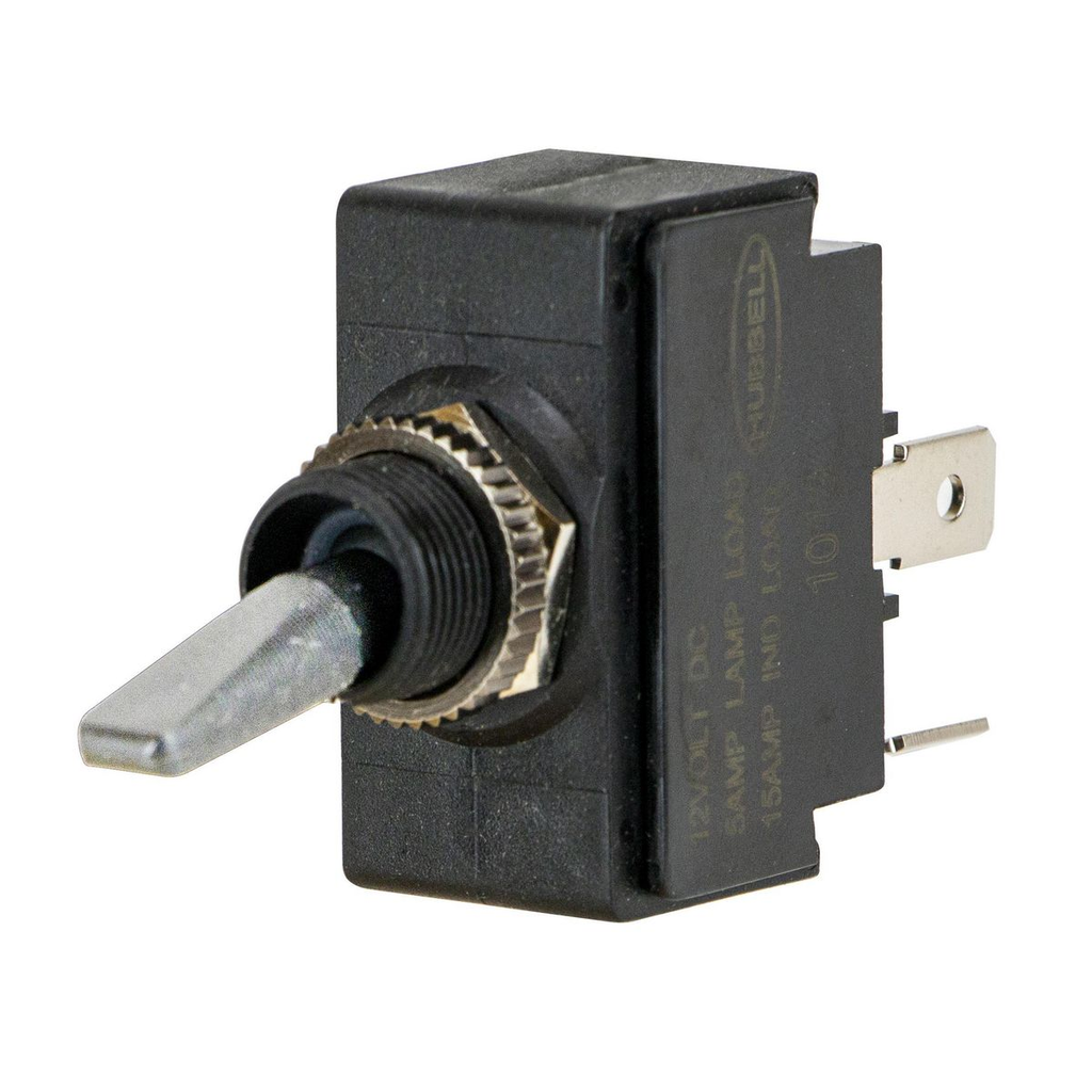 Product image for Hubbell M11LRGSP Marine SWITCH, SPST ON/OFF, LIGHTED, GN