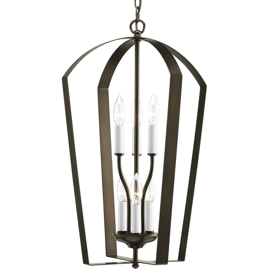 Product image for Progress P3929-20 Gather Collection Six-Light Foyer Pendant