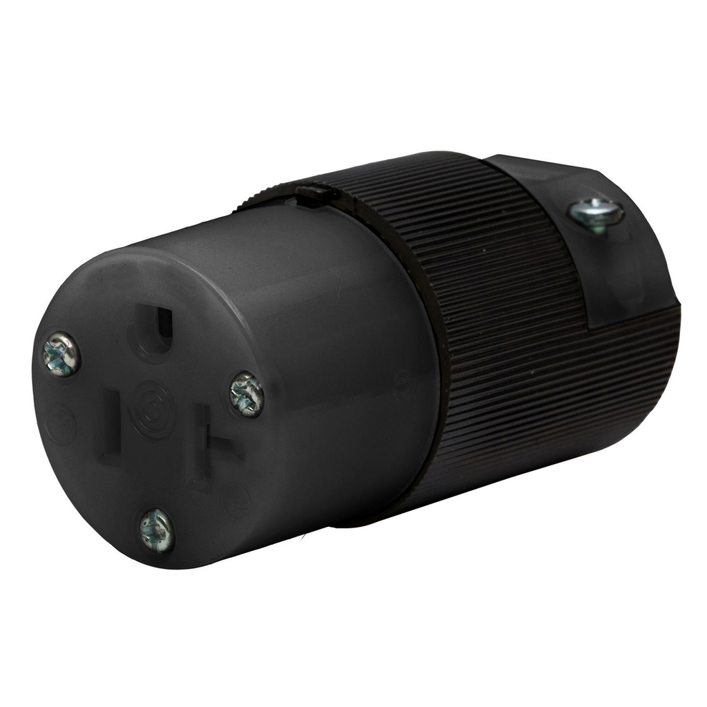 Product image for Hubbell HBL5369VBK VALISE CONN, 20A 125V, 5-20R, BK