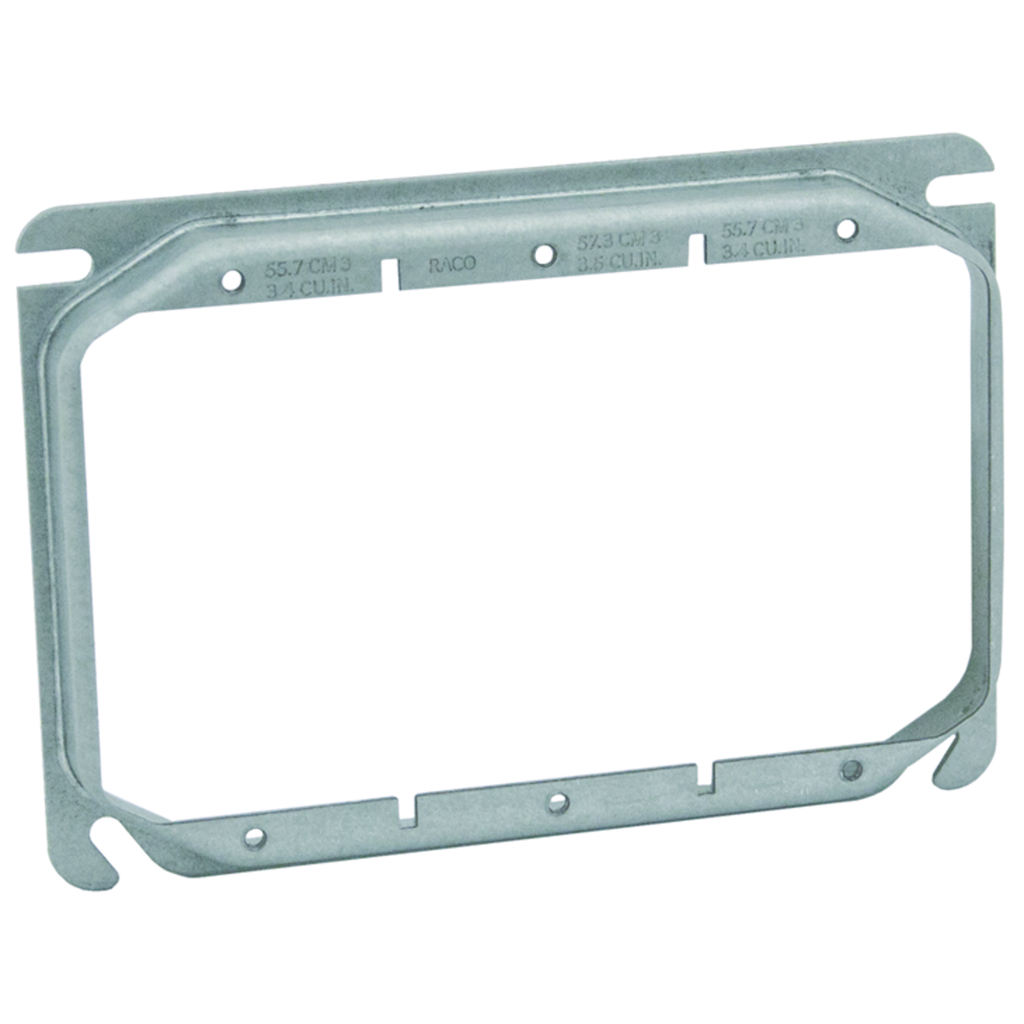 Product image for Raco 792 3-Gang Device Cover, for 263 Box, 5/8" Raised