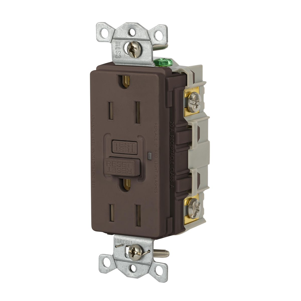Product image for HUBBELL GFR15 15A 125VAC COMM GFR BROWN