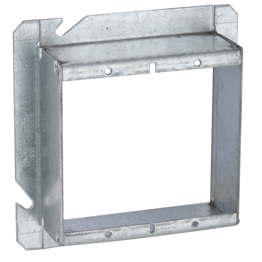 Product image for Raco 885 4-11/16" Square Mud-Ring, For 2 Devices, Raised 1-1/2"