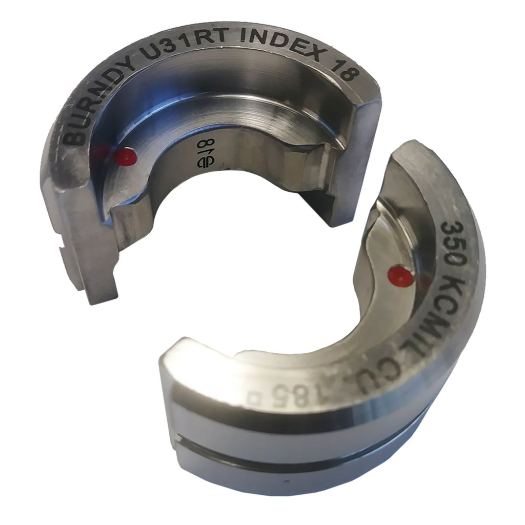 Product image for Burndy U31RT Stainless Steel U Die, Red, Index 18