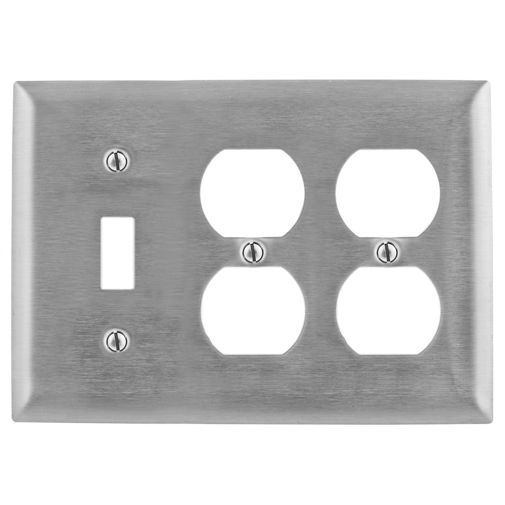 Product image for HWDK SS182 WALLPLATE, 3-G, SW/DUP/D