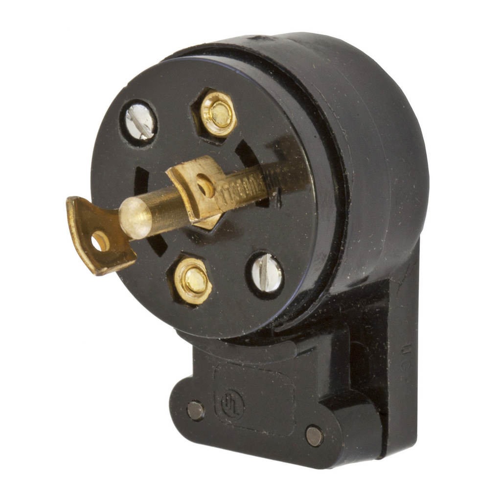 Product image for Hubbell HBL7432 Plug, MIDGET Locking ANG, ML-3P