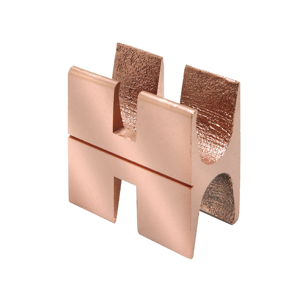 Product image for Burndy YSH2929 Copper Split Compression Wye Tap Connector, 250-2 (4/0-2) (Tap), Provides maximum design and installation flexibility