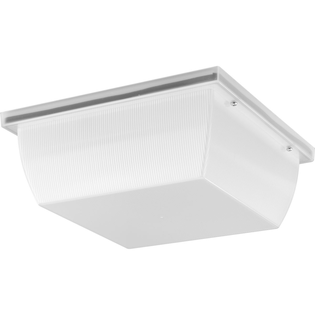 Product image for Progress P550113-028-30 Hard Nox Collection White 12" Square Flush Mount Light