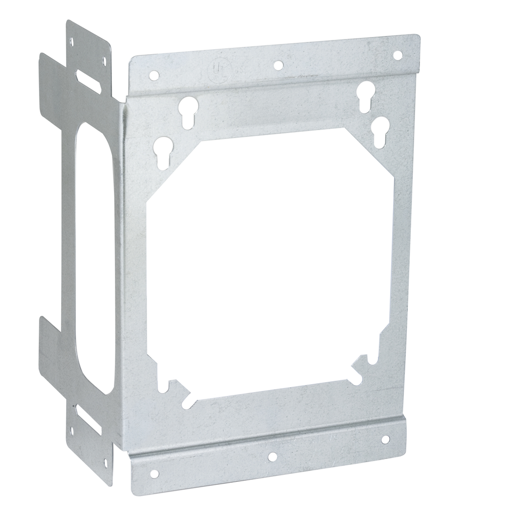 Product image for Raco 9018 2-Point Box Mounting Bracket for Left or Right Side Stud Mount