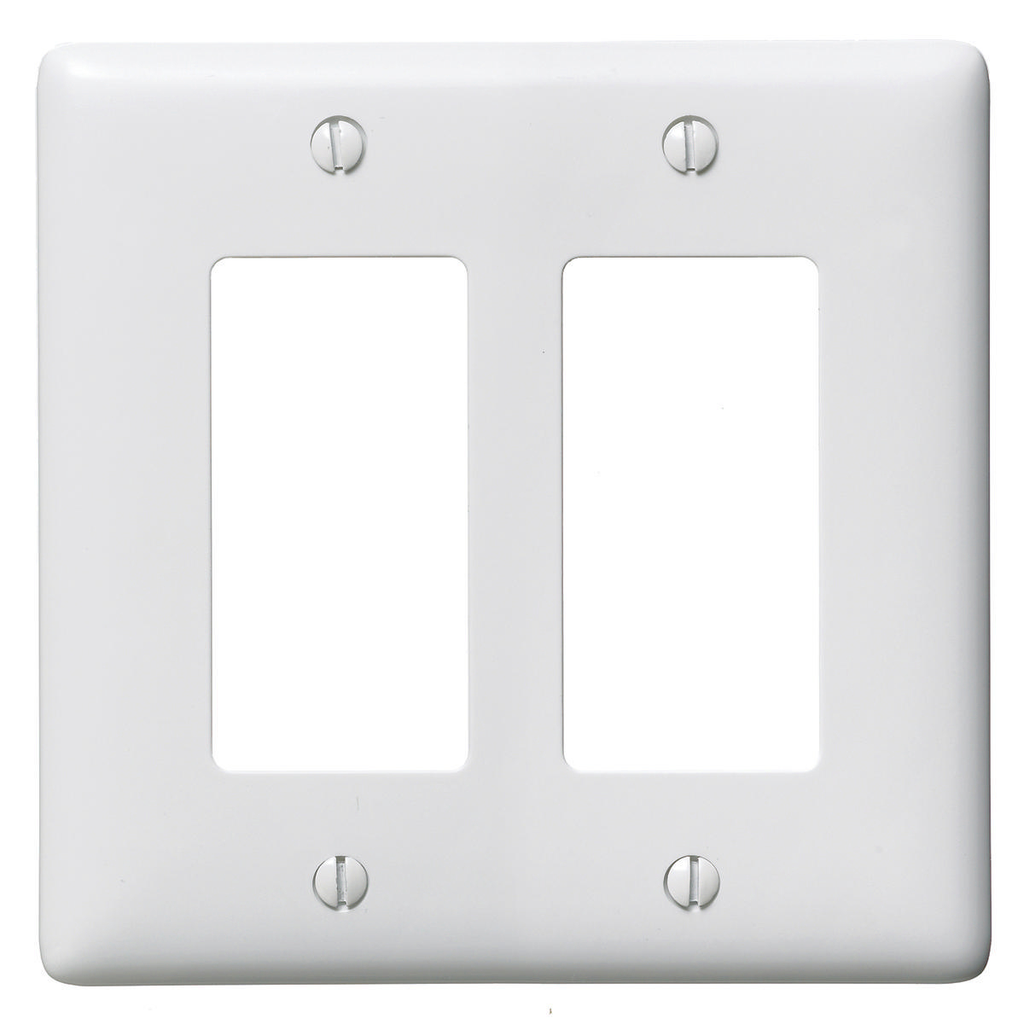 Product image for HCI HPS2347W WALLPLATE, 2-G, STYLE