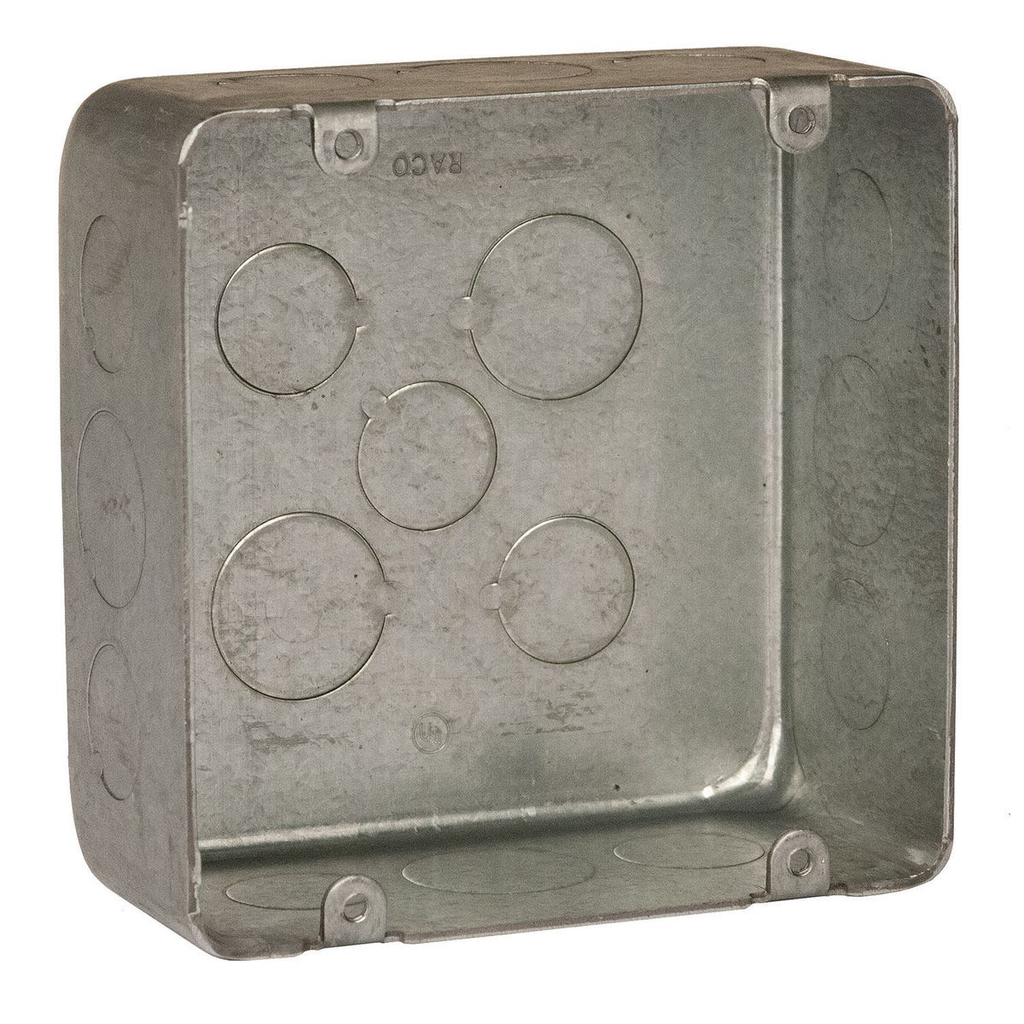 Product image for RACO 257PL 4-11/16 PLENUM BOX 1/2 K