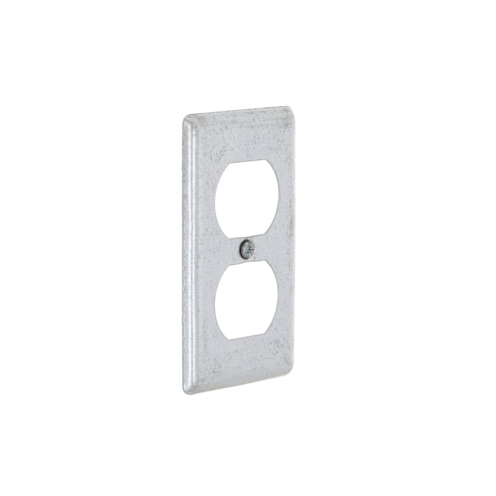 Mayer-DDS-4 in. x 2 in. Handy Box Cover, Duplex Receptacle-1