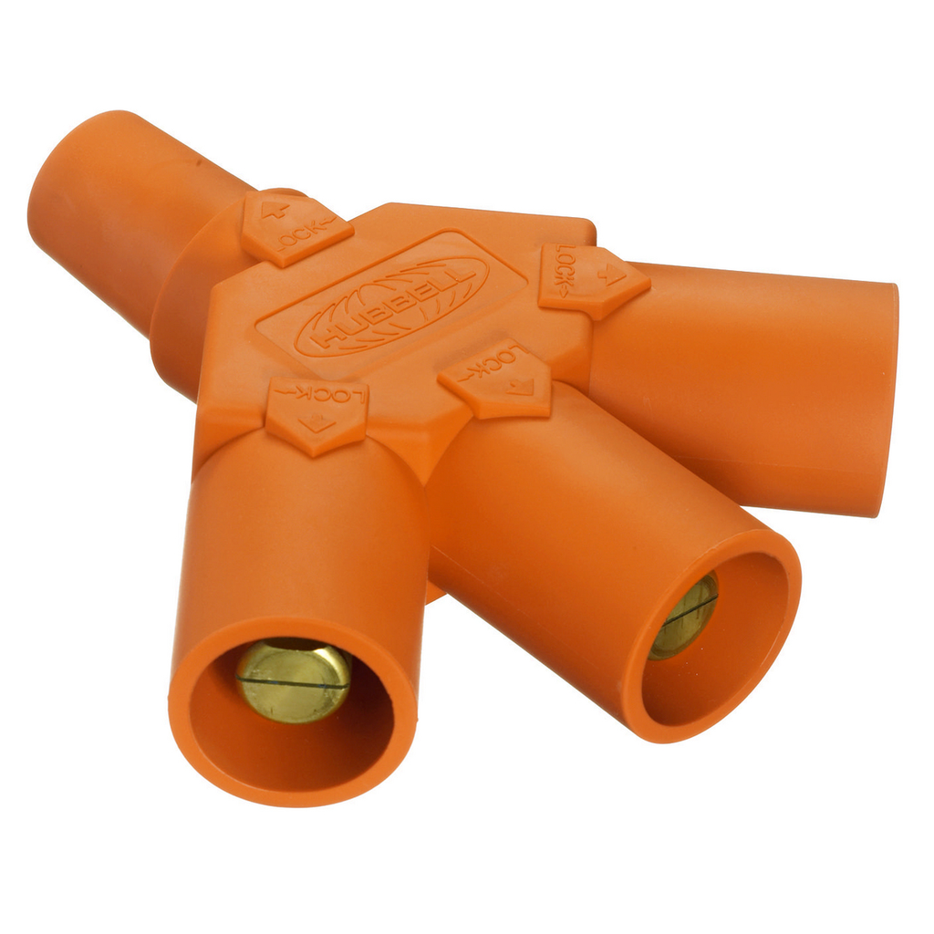 Product image for Hubbell HBLF3MO Single Pole, TRI TAP, F-M-M-M, ORANGE