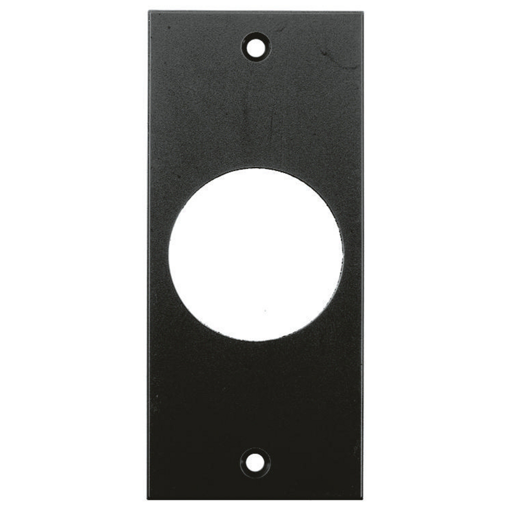 Product image for Hubbell Wiring Devices HBLTL318SBK 2 x 4.5 Inch Black Single Receptacle Screw Type Face Plate