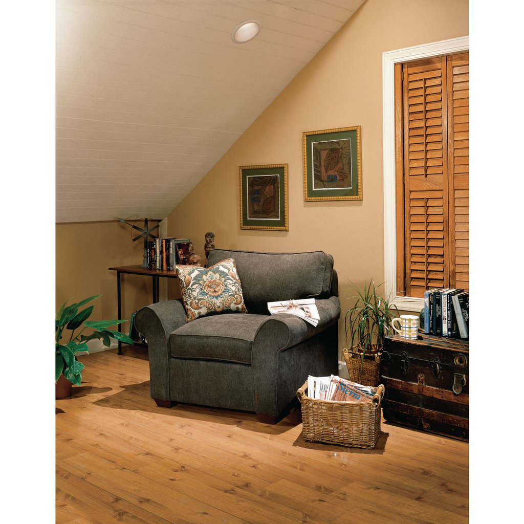 Sloped ceiling baffle