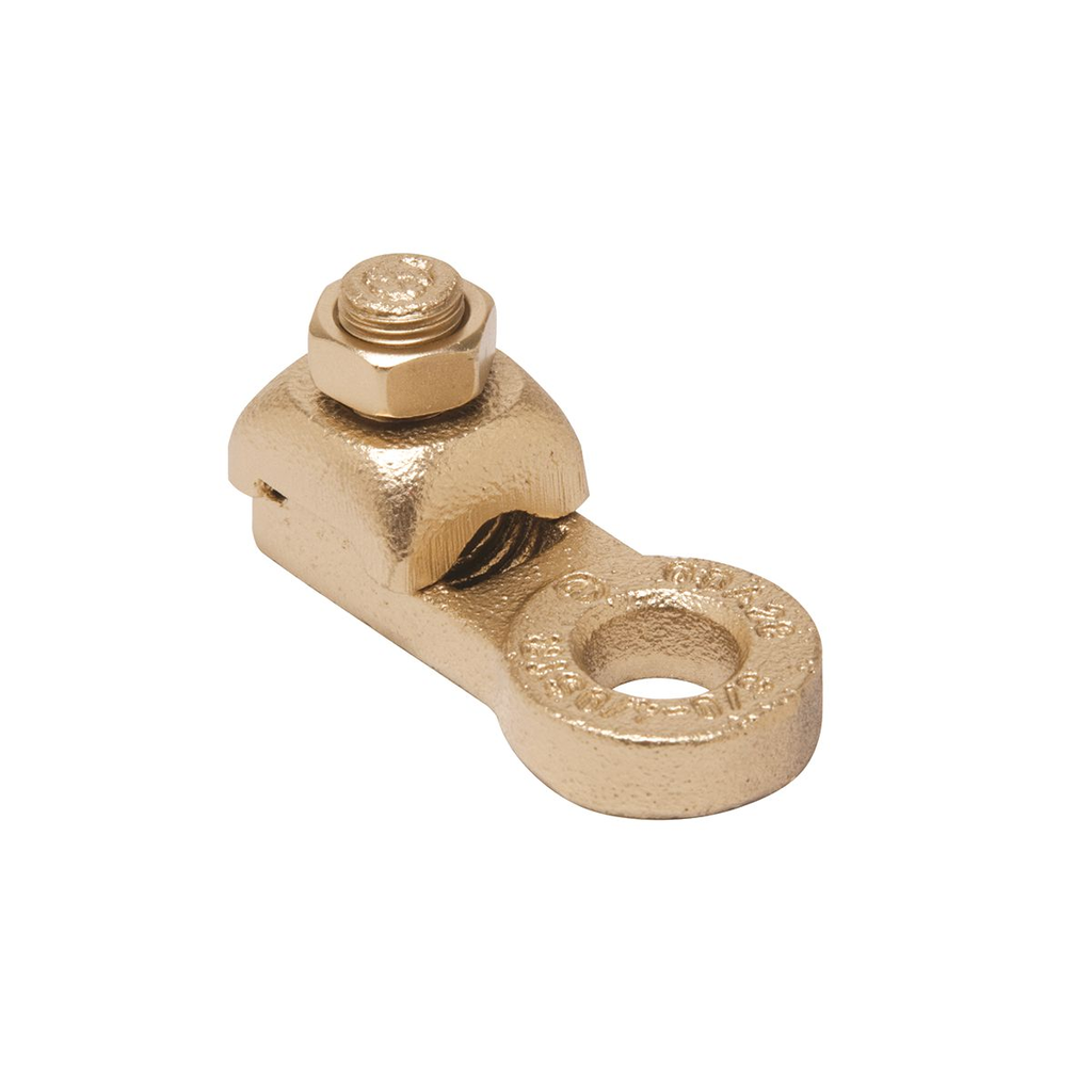 Product image for Burndy QDA26 Copper Terminal, 1 Hole, 1/0-2/0 AWG (Str), 1/2" Stud, 1 Screw