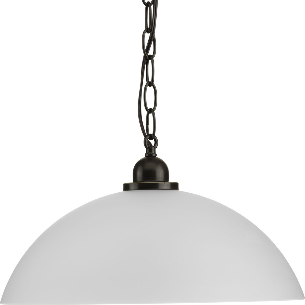 Product image for Progress P500149-020 Classic Dome Pendant Collection One-Light Pendant