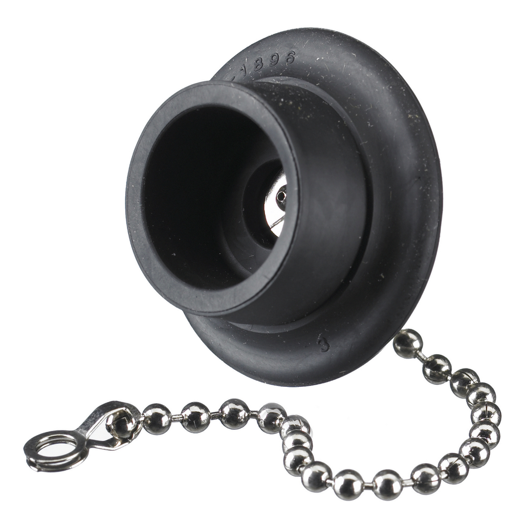 Product image for Hubbell HBL4890 Weatherproof Closure Cover with Nickel Plated Bead Chain