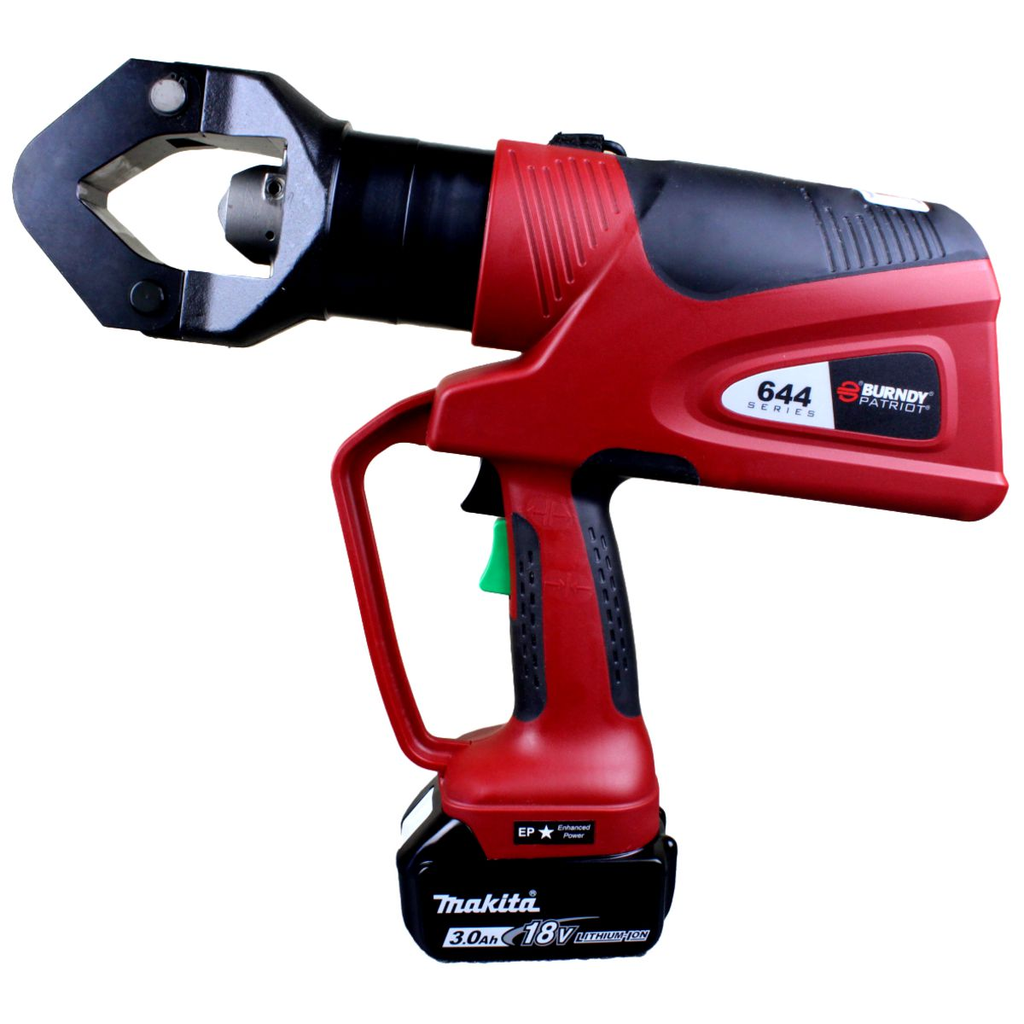 Product image for Burndy PAT644LI 11 Ton Li-Ion Crimp Tool Battery Actuated Tool Hydraulic Self-Contained 11 Ton Dieless Crimping Tool