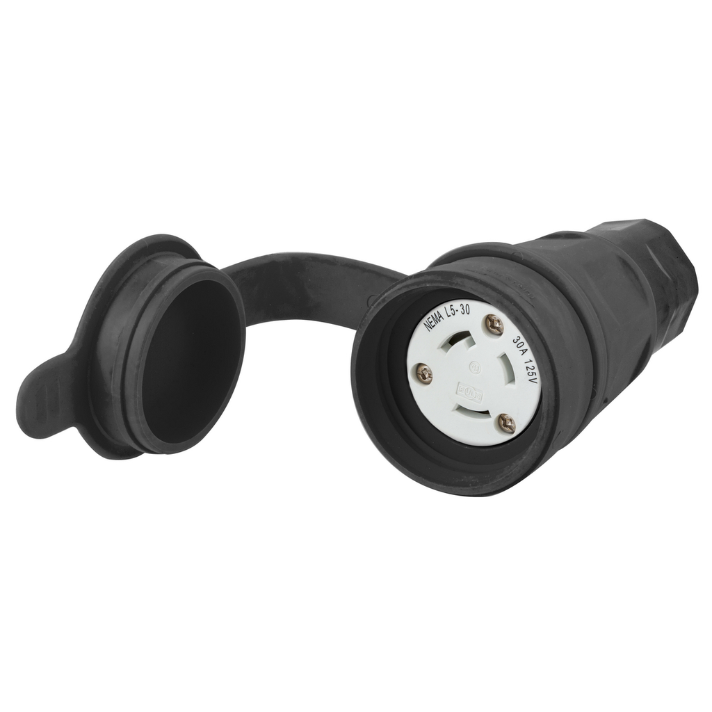 Product image for HWDK HBL29W47BK CONN, NEMA L5-30R,