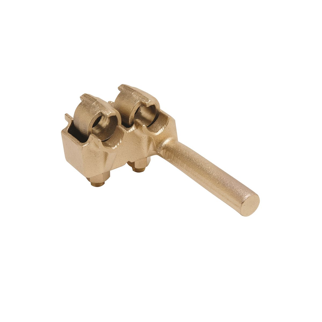 Product image for Burndy E3C34G1 Multi-tap, range-taking cast copper alloy connector designed to take 3 conductors from a single secondary transformer outlet