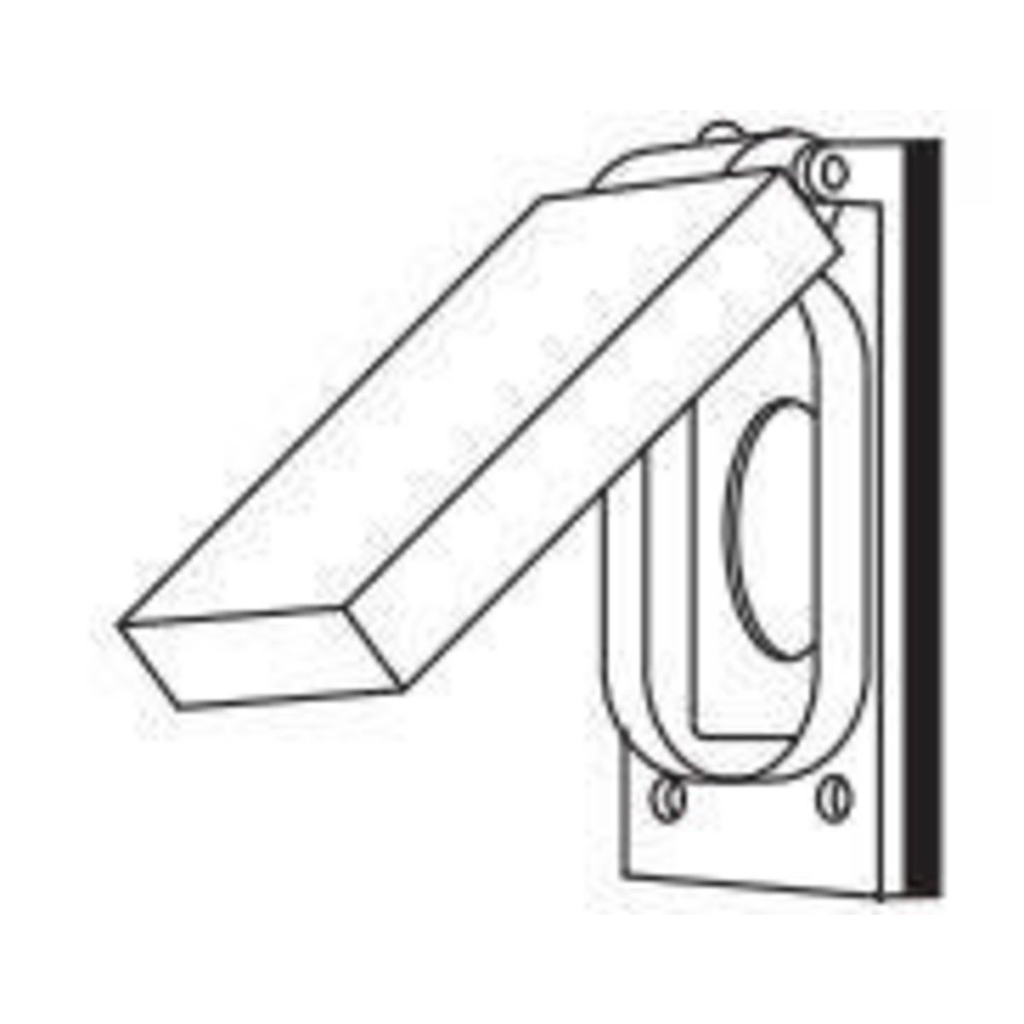 Product image for Killark FCLR FZ/FCL-GF/FST Series Fittings - Standard And Hostile Locations - Cast Device Covers - Single Gang with Gaskets Included - Round Receptacle 1.406In Diameter