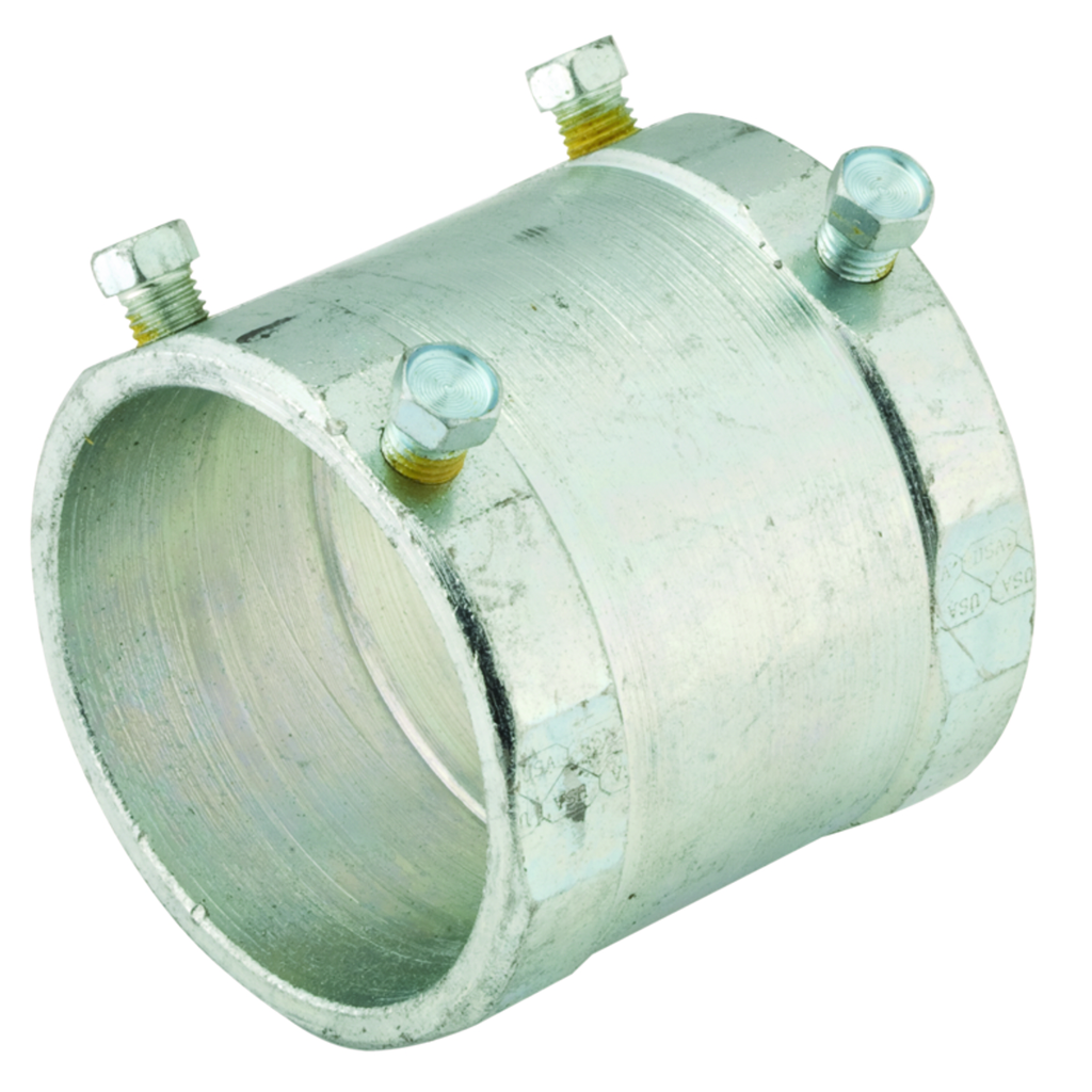 Product image for Raco 3028 2" Rigid/IMC Set-Screw Coupling, Steel