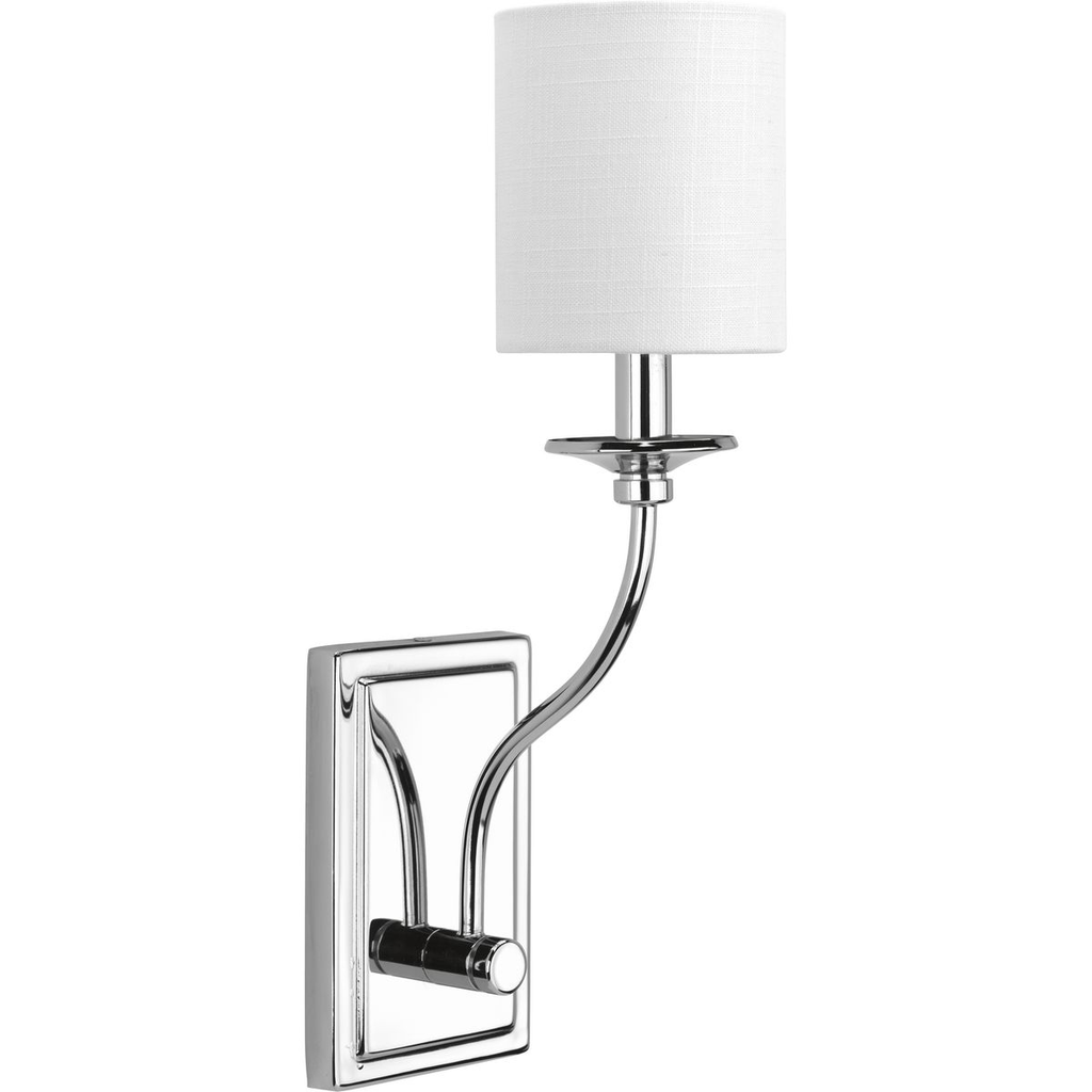 Product image for Progress P710018-015 Bonita Collection Polished Chrome One-Light Wall Sconce