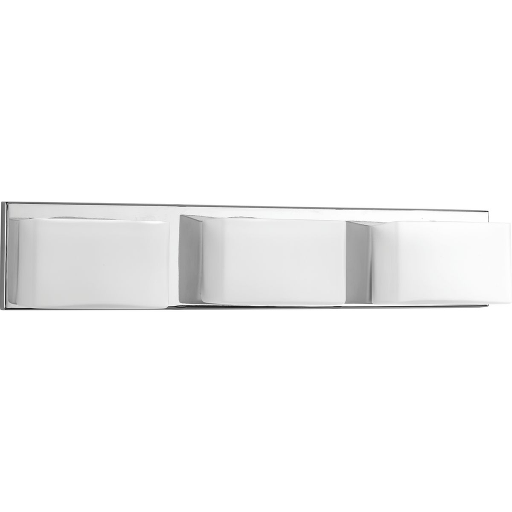 Product image for Progress P2144-1530K9 Ace LED Collection Three-Light Polished Chrome Etched Glass Modern LED Bath Vanity Light