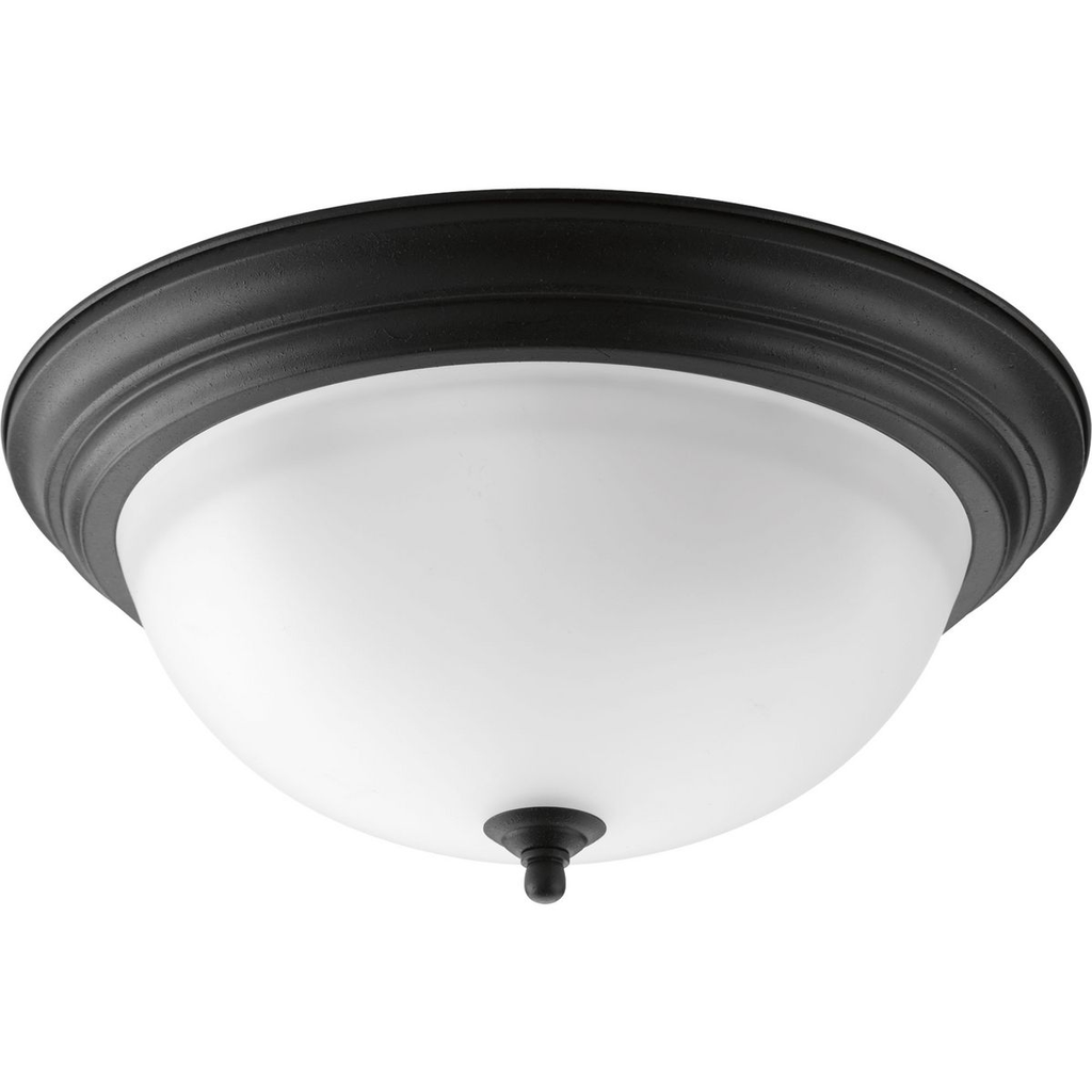 Product image for Progress P3926-80 Three-Light Dome Glass 15-1/4" Close-to-Ceiling