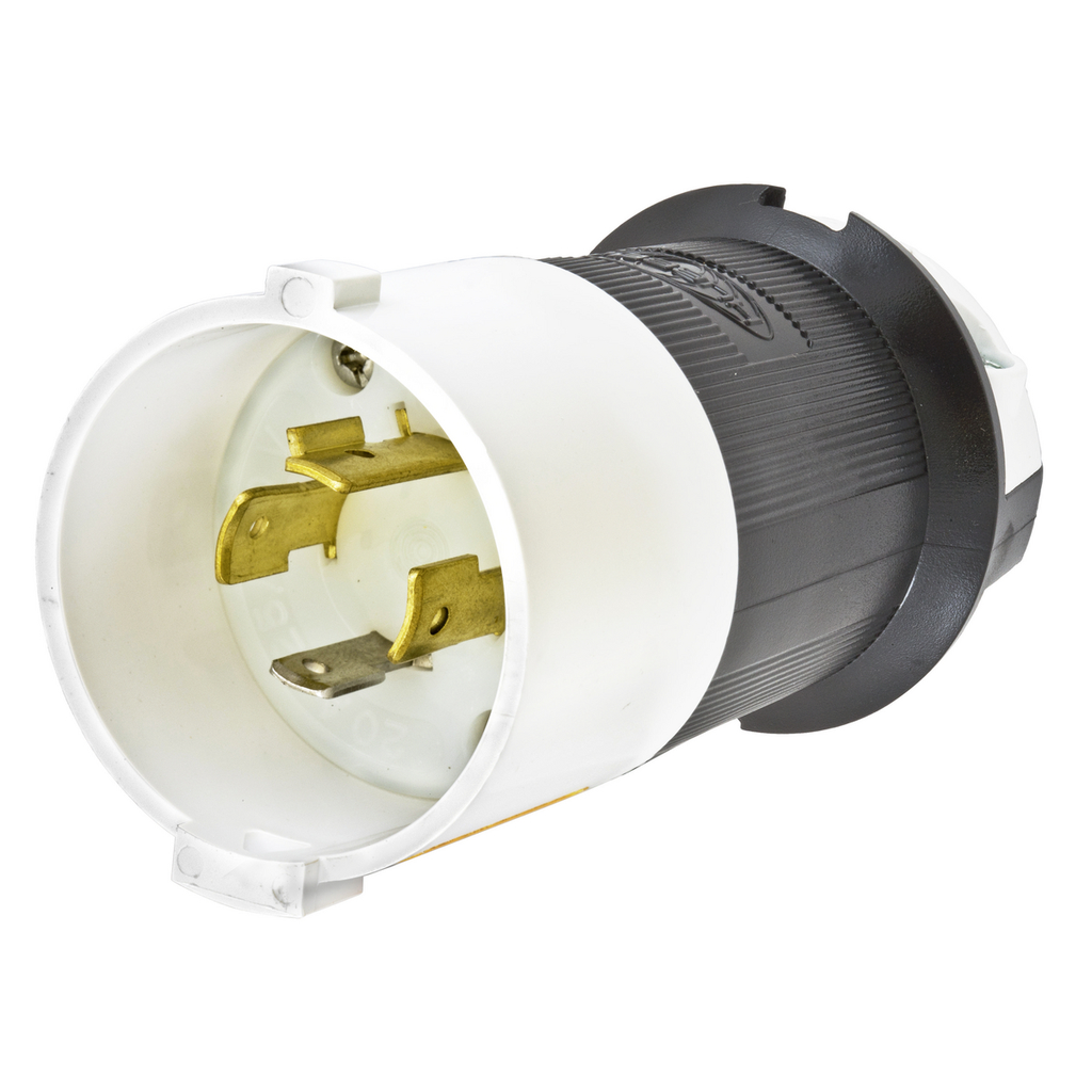 Hubbell HBL2411S Locking S/SHRD Plug, 20A 125/250V, L14-20P Product image for Hubbell HBL2411S Locking S/SHRD Plug, 20A 125/250V, L14-20P