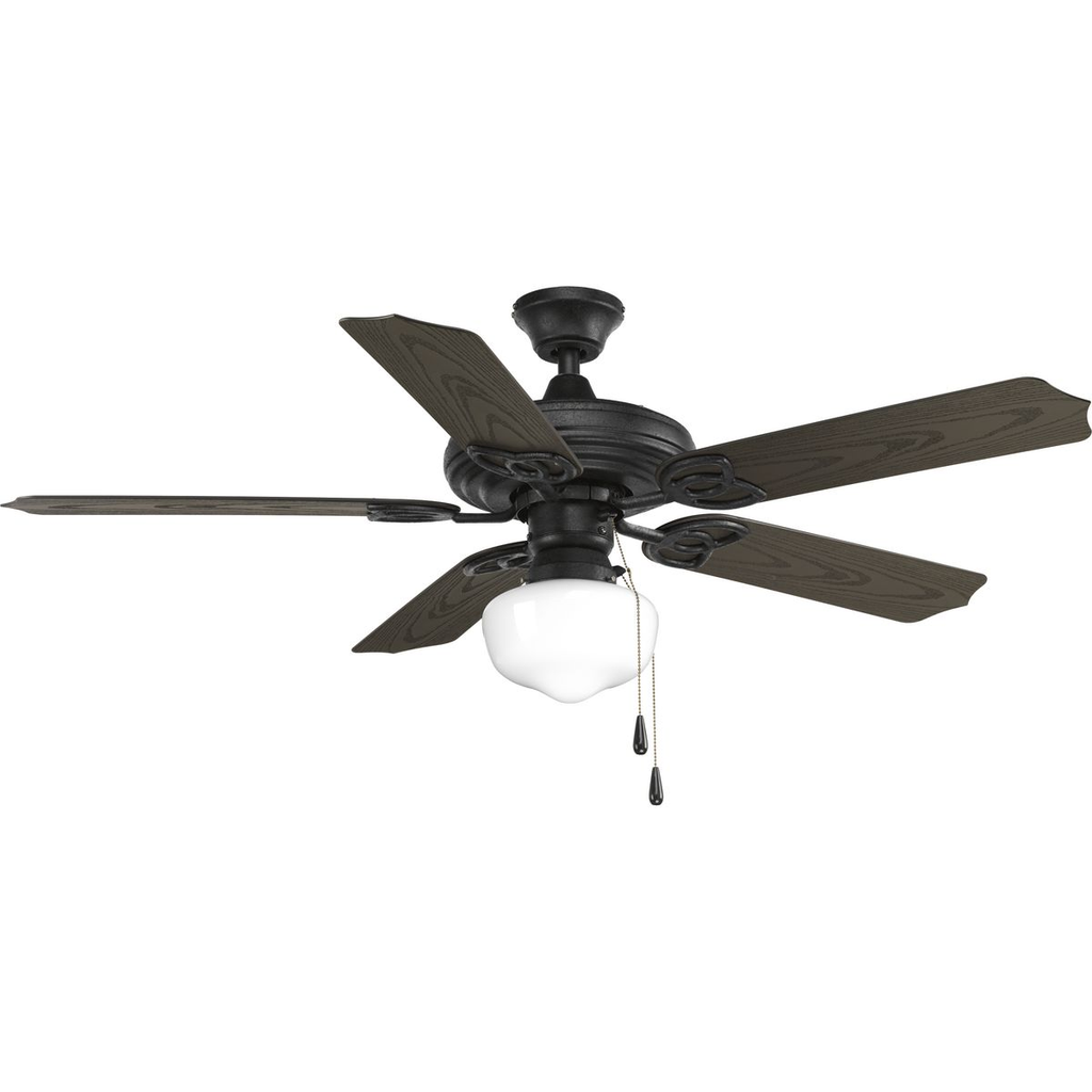 AirPro 52" 5-Blade Indoor/outdoor ceiling fan in Forged Black