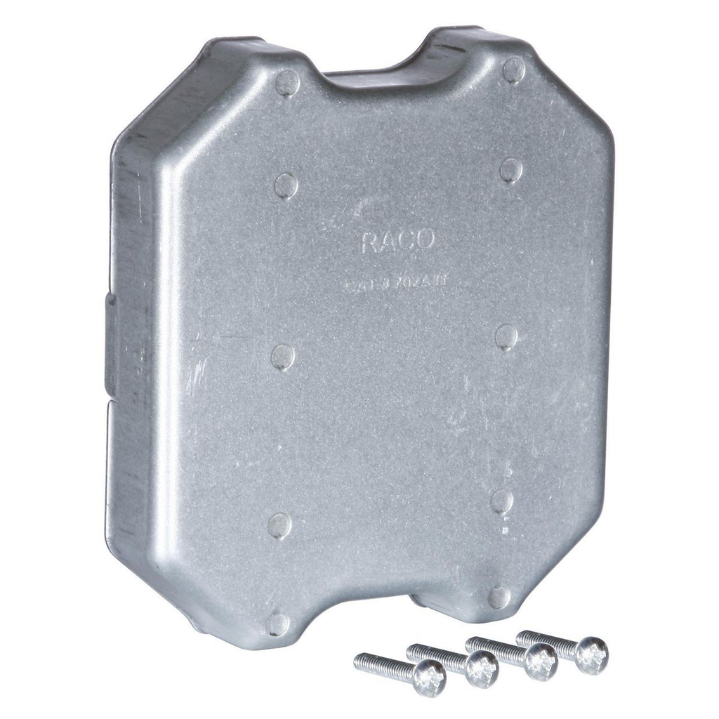 Product image for RACO 702AJT 2-GANG PROTECTOR PLATE