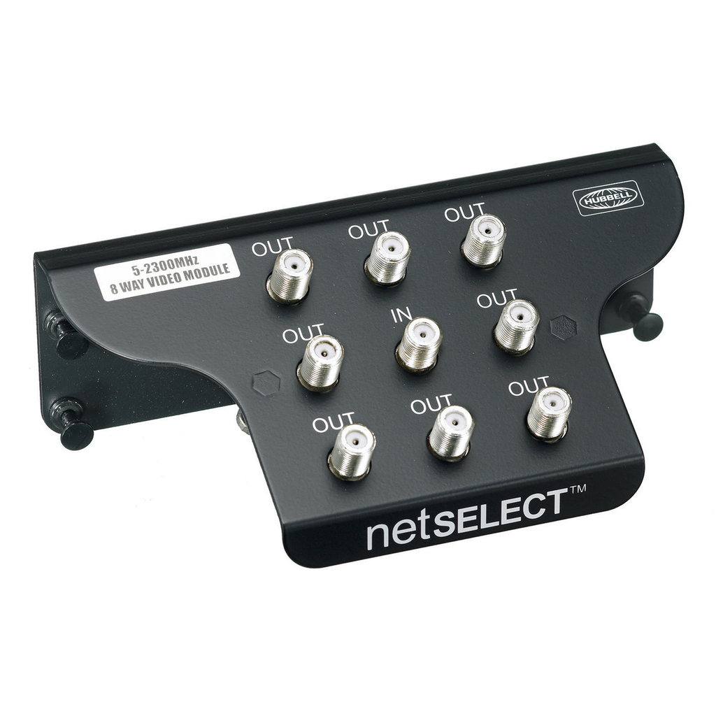 Product image for Hubbell Wiring Devices NSOVM8 1 Gigahertz 8-Way Coaxial Splitter Module