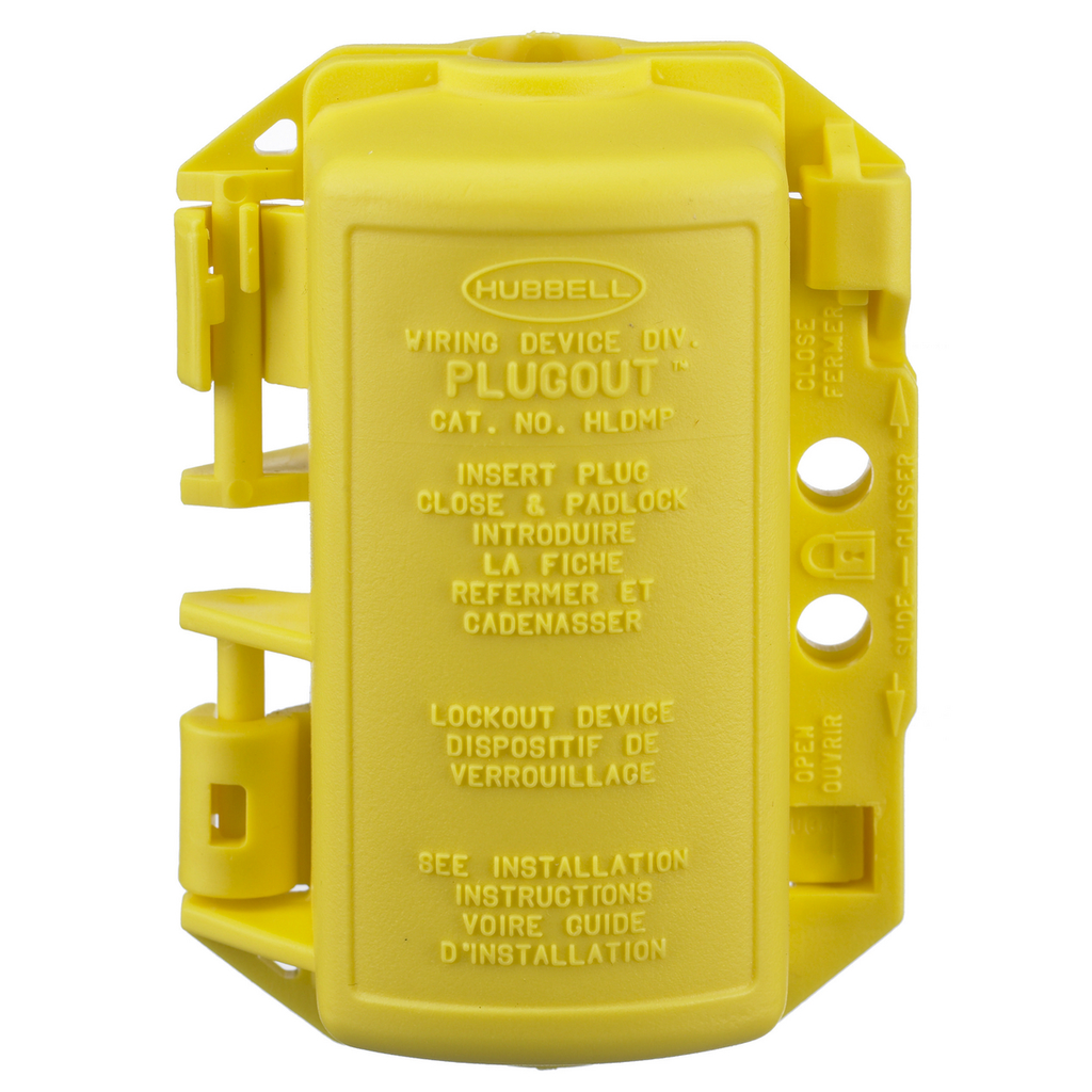 Product image for Hubbell HLDMP Yellow Small Lockout Device