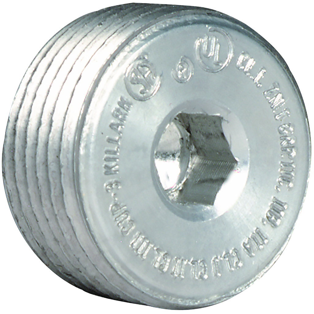 Product image for Killark CUP-6 2" Aluminum, Threaded Insert Plug