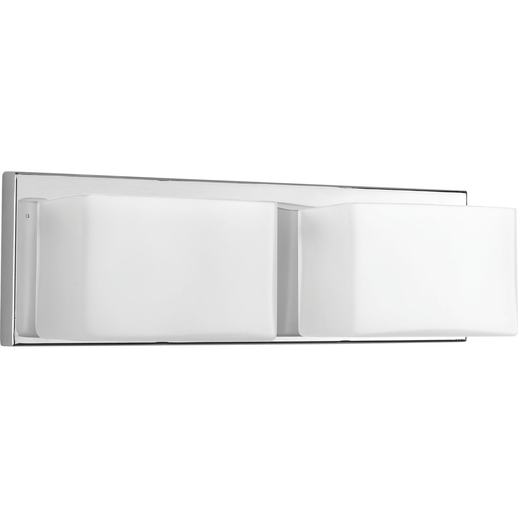 Product image for Progress P2143-1530K9 Ace LED Collection Two-Light Polished Chrome Etched Glass Modern LED Bath Vanity Light