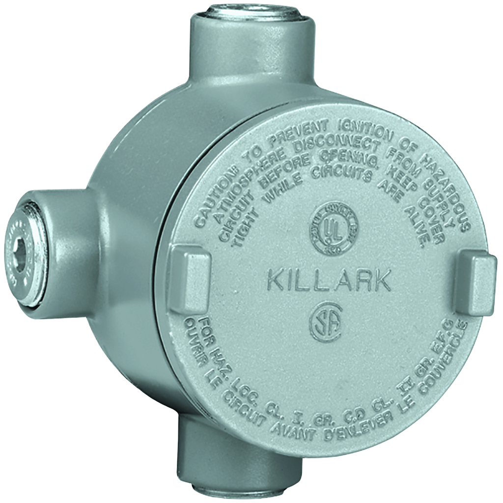 Product image for Killark GRR-2 3/4" Aluminum GRR Outlet Body, W/ Blank AL Cover