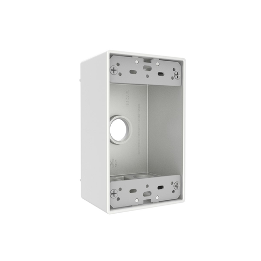 Product image for RACO SB550WH 1G WP BOX (5) 1/2 IN.